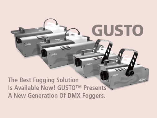 Gusto Professional DMX Fog Machines (DMX on board)